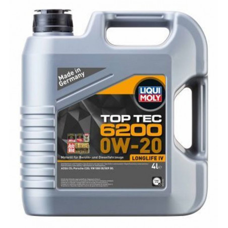 Motorový olej Liqui Molly 0W20 6200 Top tec 4L