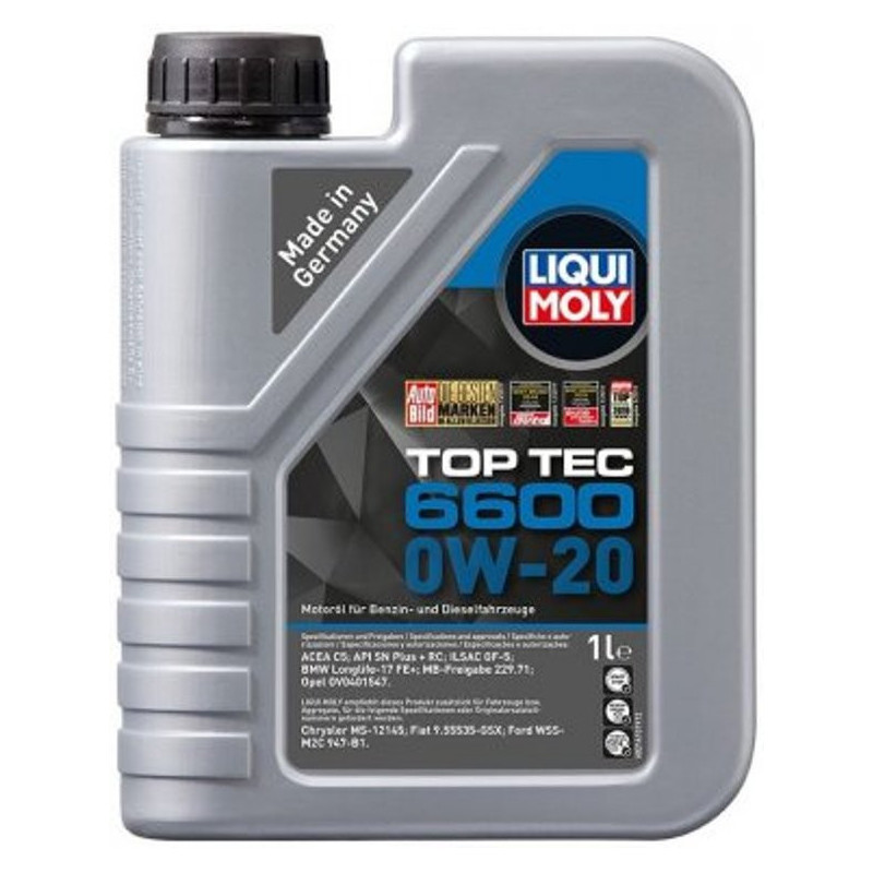 Motorový olej Liqui Moly 0W20 Top Tec 6600 1L
