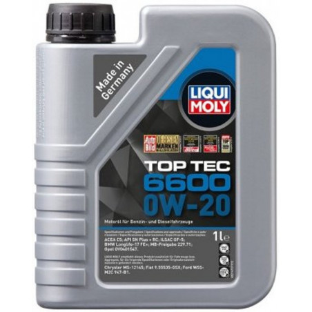 Motorový olej Liqui Moly 0W20 Top Tec 6600 1L